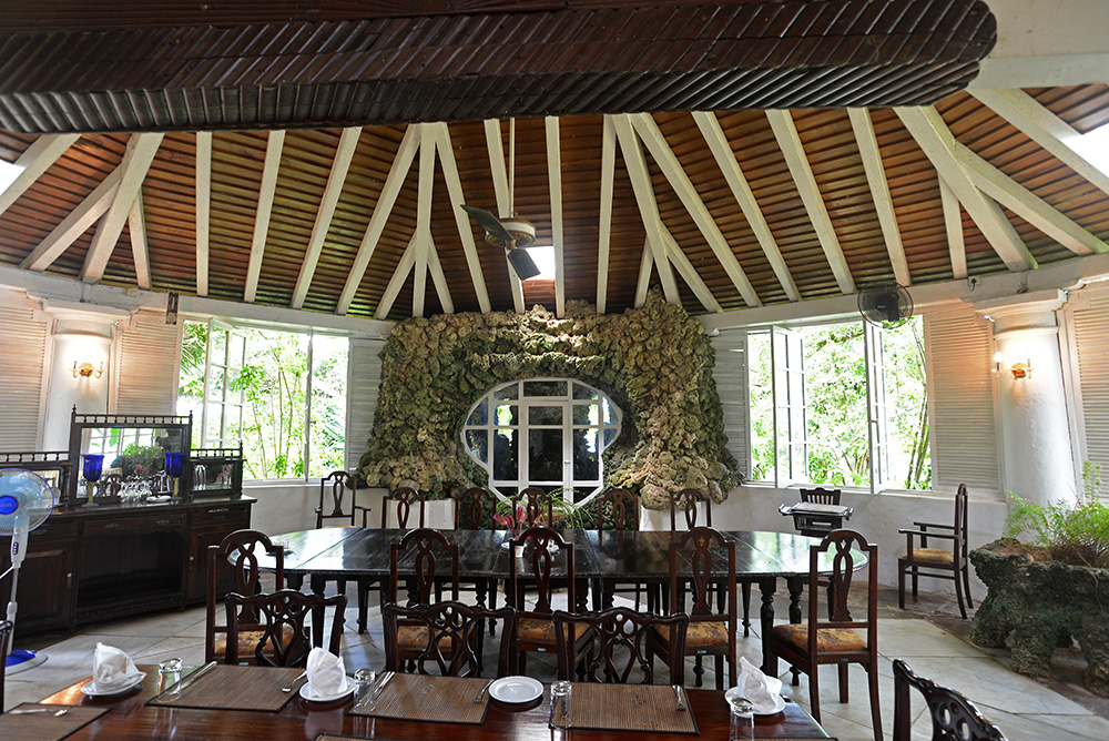 Another picture of the Fernary, the Dining Area of the hotel.