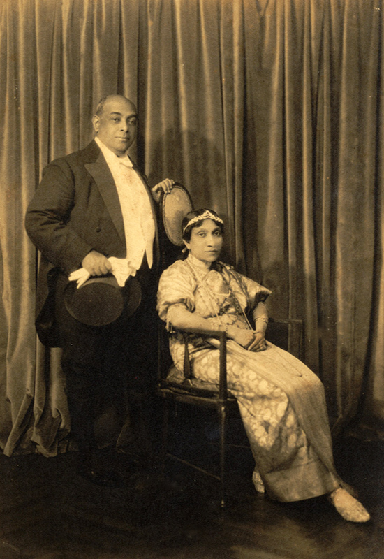 E.C. and Evangeline - Photograph taken just before their audience with King George V and Queen Mary at Buckingham Palace