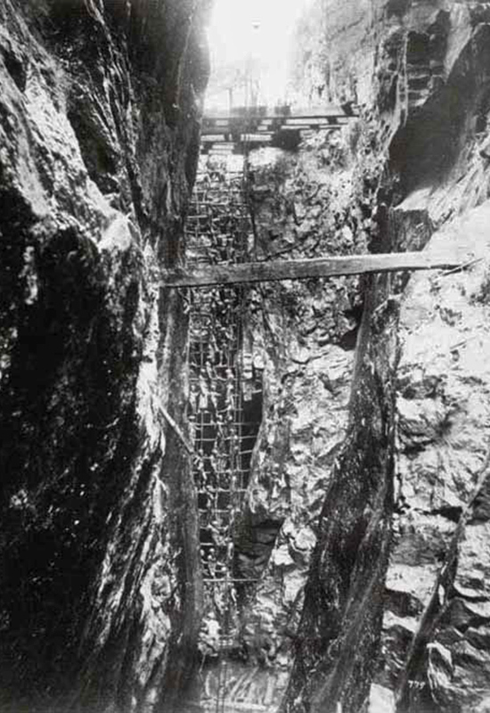 View inside a Plumbago Mine, 1880s - The photograph possibly shows one of the mines owned by W. A. Fernando, father-in-law of E. C. de Fonseka. Albumen Print 27.7 * 21 Royal Commonwealth society Y303E. From the book ‘Regeneration’, a book of Early Ceylon Prints, published by the British Council. On his death, these mines were managed by E. C. de Fonseka