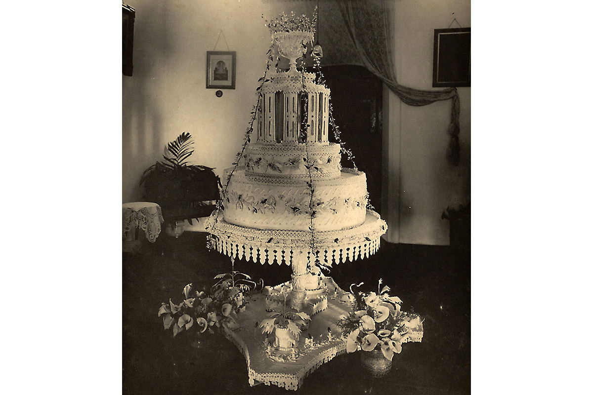 The Wedding Cake: Mammoth by today’s standards, it needed a separate room of it’s own.